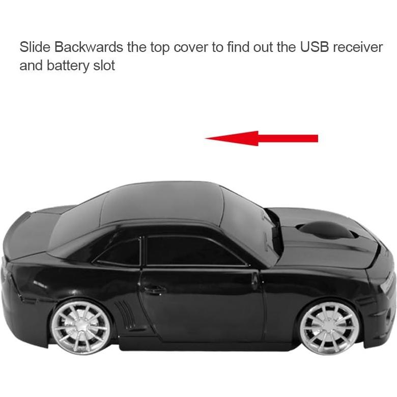 Ratón Inalámbrico 3D Óptico Aikchi Negro Ergonómico