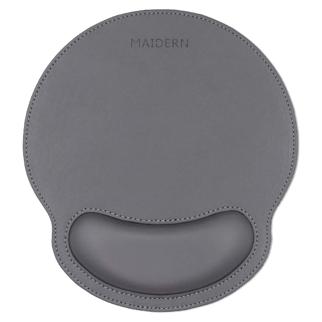 Reposamuñecas Ergonómico MAIDERN de Cuero PU y Espuma - Gris