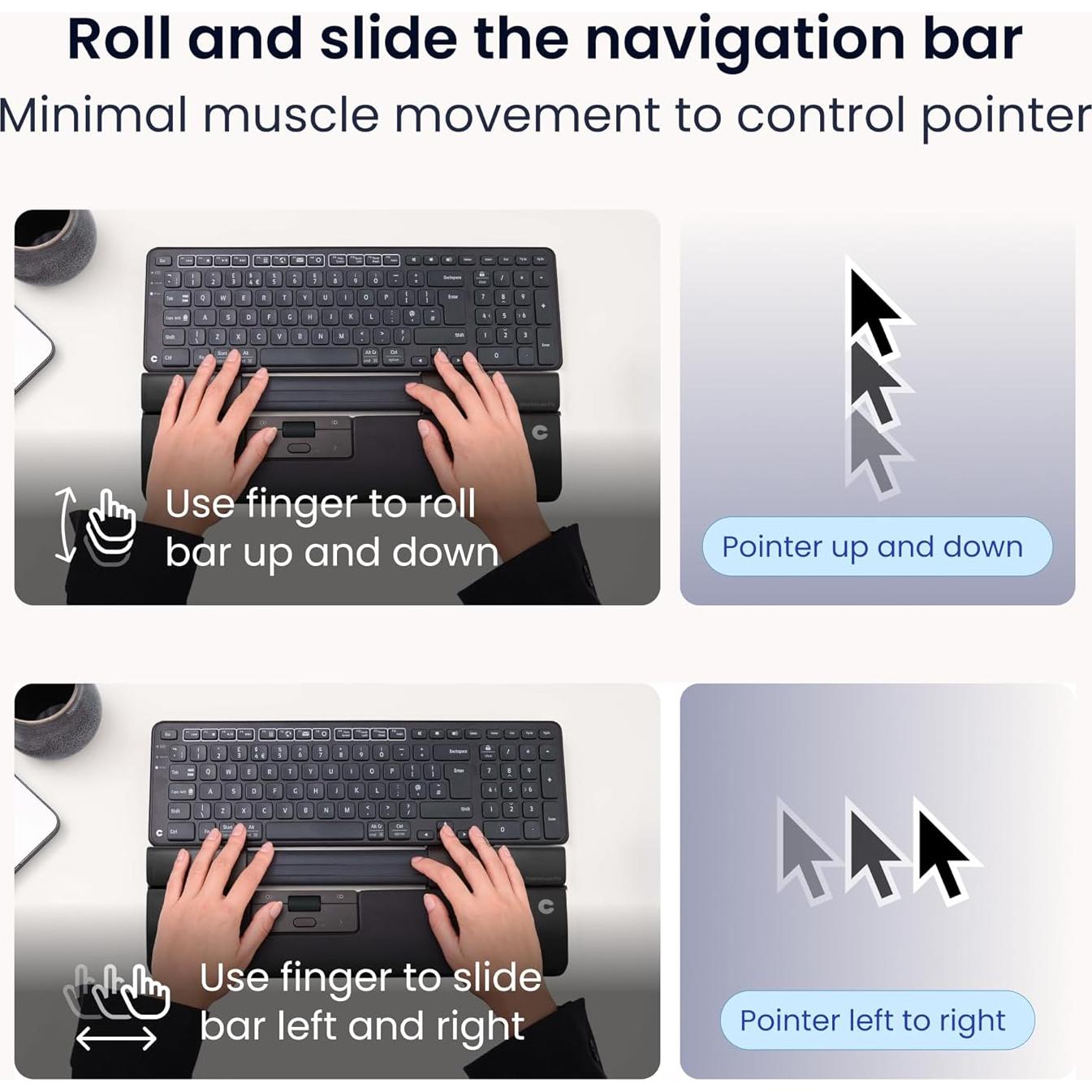 Mouse Ergonómico Inalámbrico Contour Design SliderMouse Pro