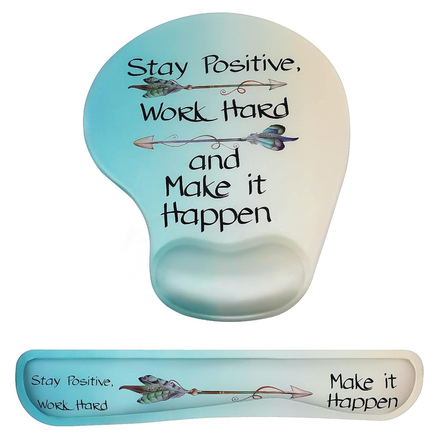 Conjunto de Alfombrilla Ergonómica MEGREZ con Soporte para Muñeca