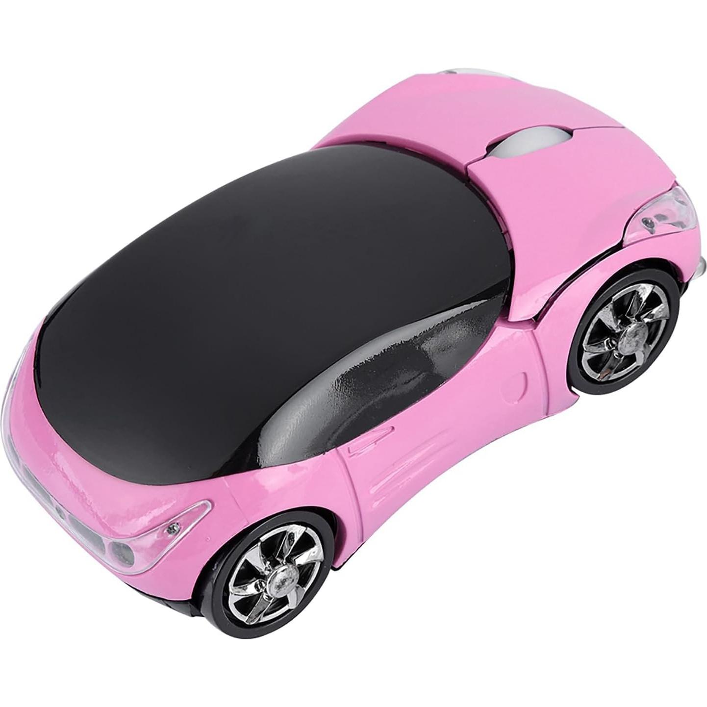 Ratón Inalámbrico Zerone 1600DPI Rosa Ergonómico USB