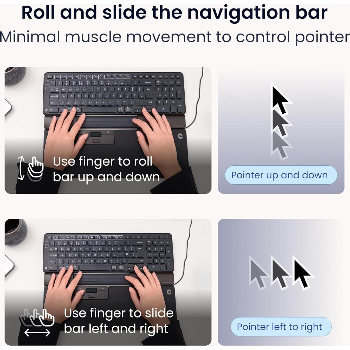 Mouse Ergonómico Contour SliderMouse Pro con Cable 38.1cm