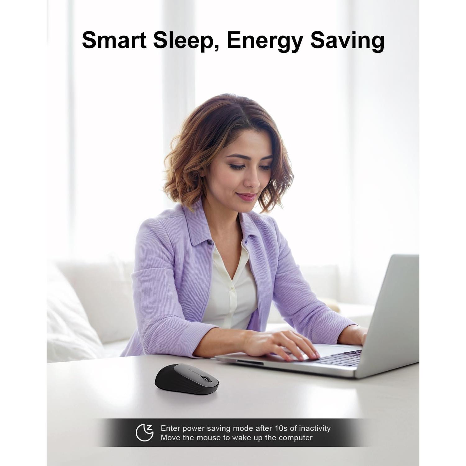 Ratón Inalámbrico Bluetooth wegear MW2, 1600 DPI, Compacto