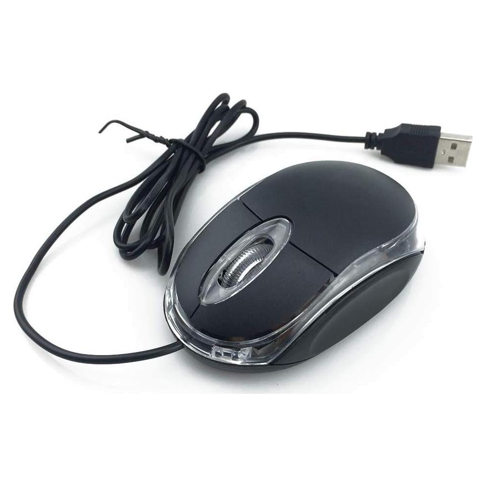 Ratón Óptico USB ANRANK UM2030AK Negro 3 Botones Ergonomico