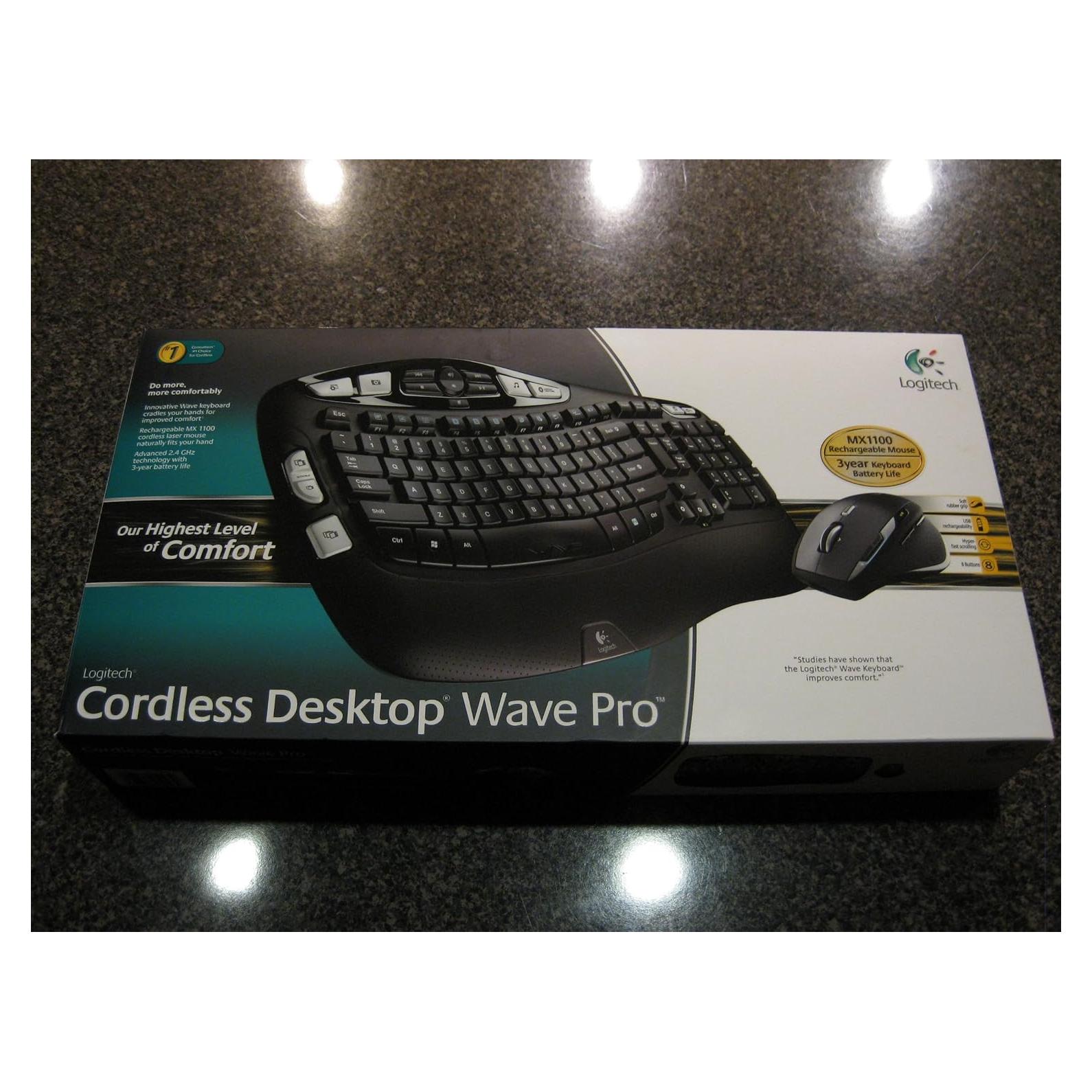 Teclado y Ratón Inalámbricos Logitech Wave Pro - Negro