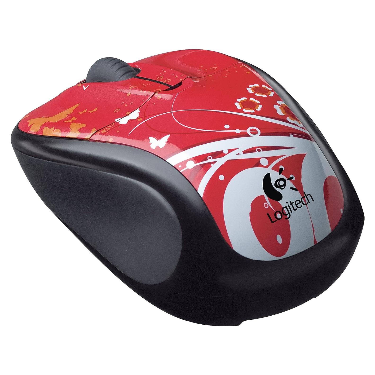 Ratón Óptico Inalámbrico Logitech V220 Mariposa Rubor