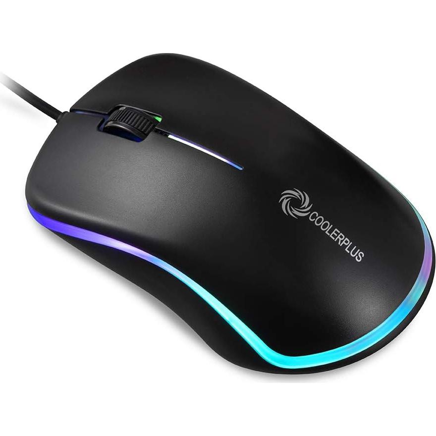 Ratón Óptico USB Coolerplus FC112 Negro 1000 DPI para PC