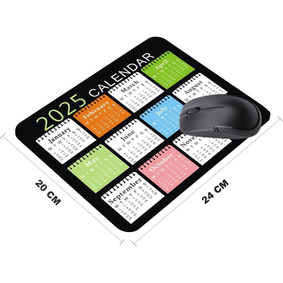 Alfombrilla de Ratón Amakoo M-03p Calendario 2025 24.9x20.3cm