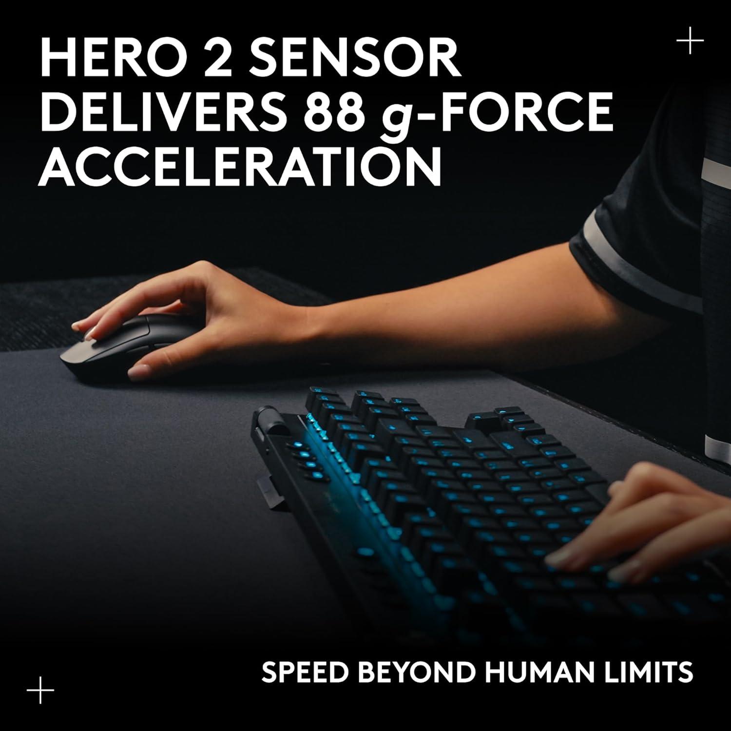 Logitech G PRO 2 Ratón Inalámbrico para Juegos Blanco 44K DPI