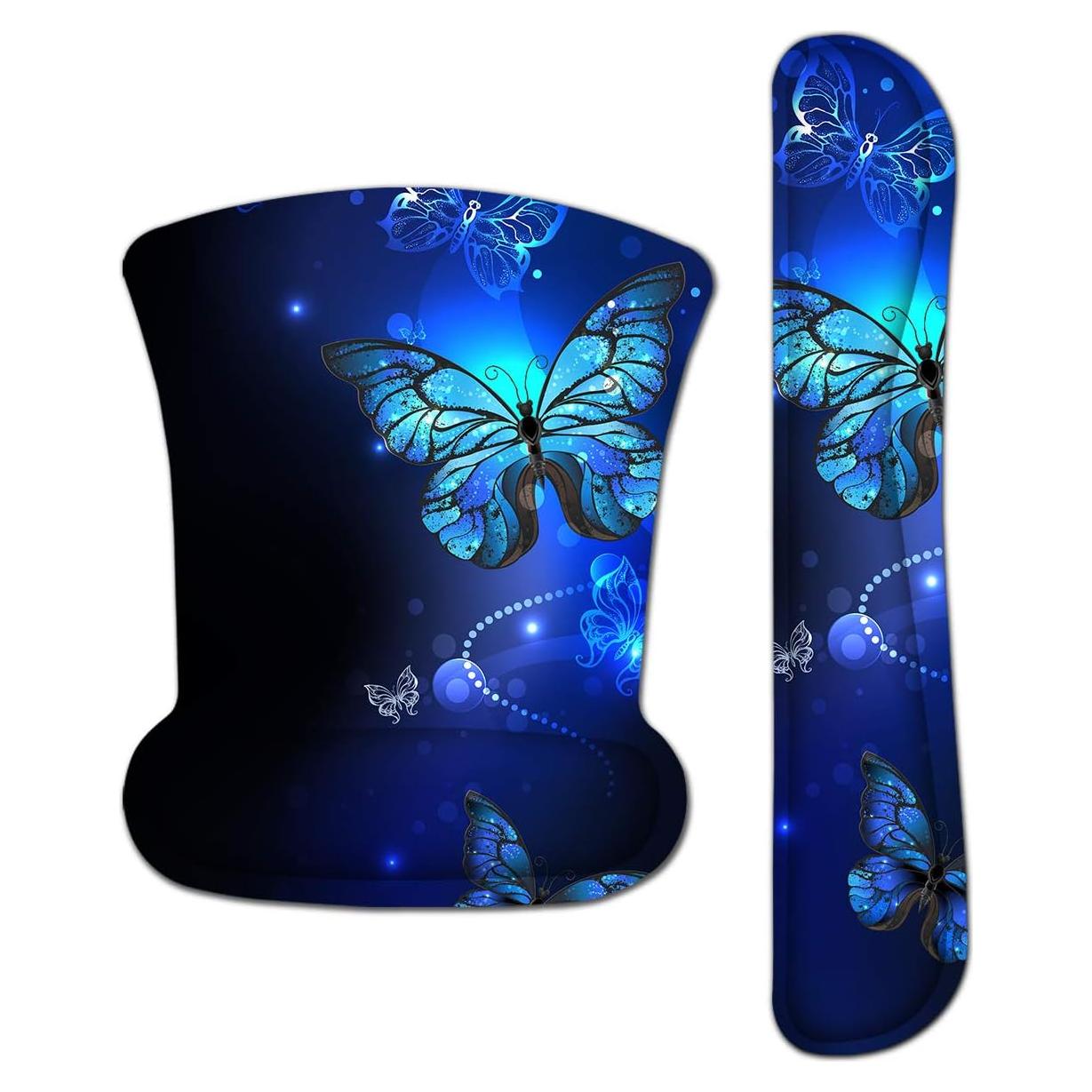 Almohadilla para Muñeca de Teclado y Ratón YITANHY - Ergonomía Azul