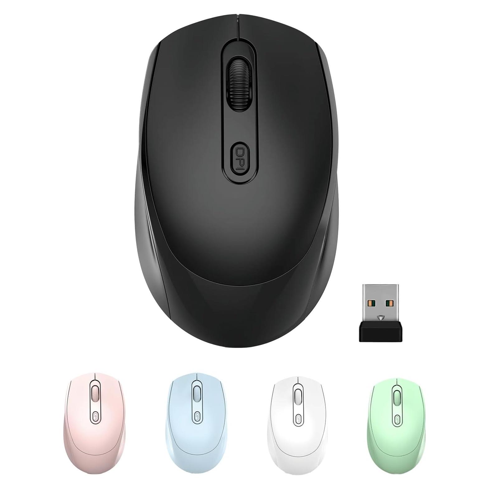 Ratón Inalámbrico ONE-UP 2.4G Silencioso USB Negro