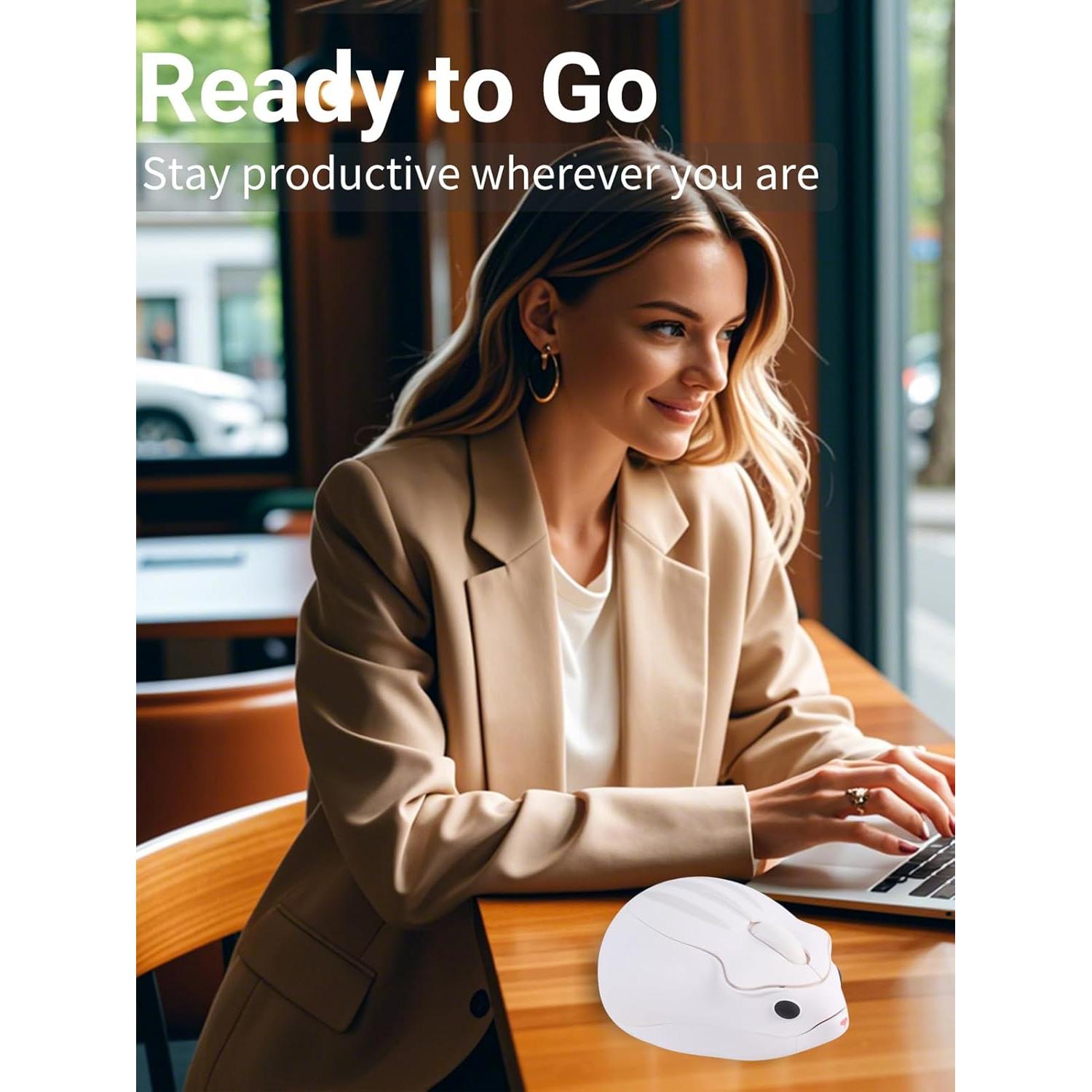 Ratón Inalámbrico Óptico SHARE SUNSHINE Blanco 1200DPI Silencioso