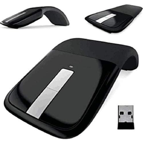 Ratón Bluetooth Arc WUDEKEJI Plegable 1200dpi Negro