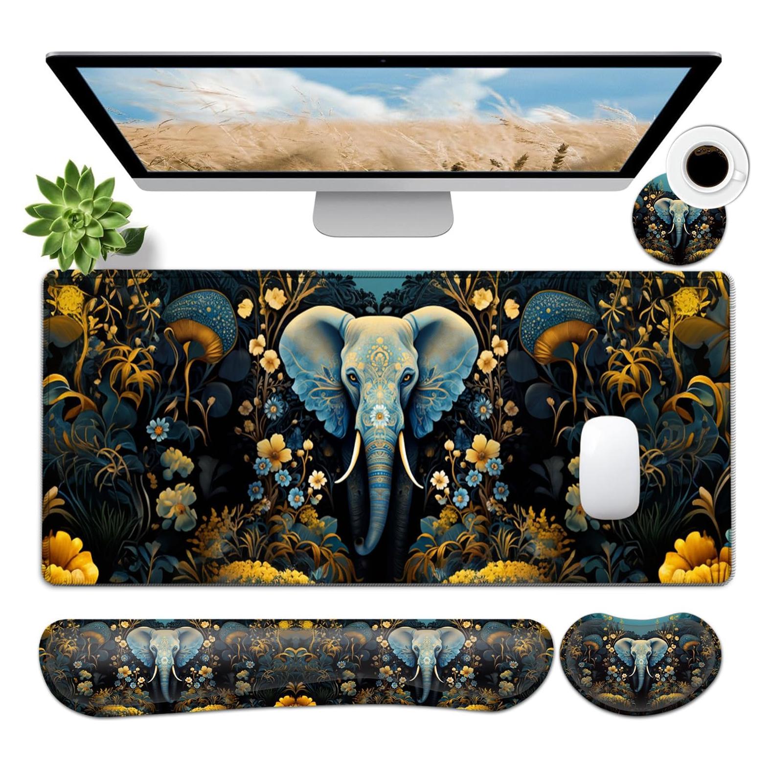 Conjunto Alfombrilla de Ratón Grande JVGFYNKL Ergonomía