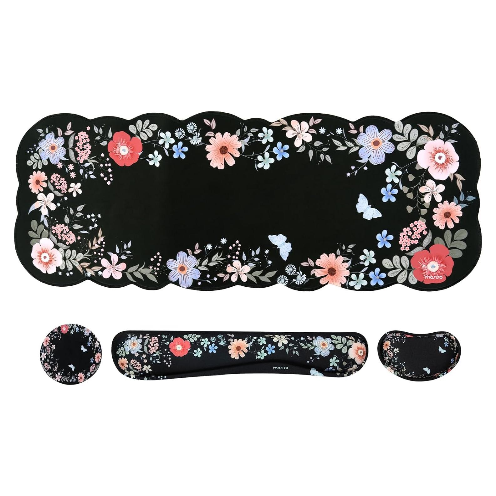 Conjunto de Reposamuñecas Ergonómico MOSISO con Alfombrilla Grande