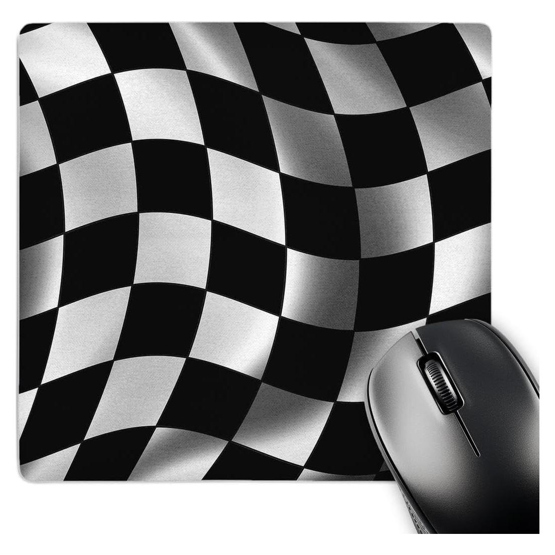 Alfombrilla de Ratón 3dRose 20.32x20.32cm Bandera de Cuadros