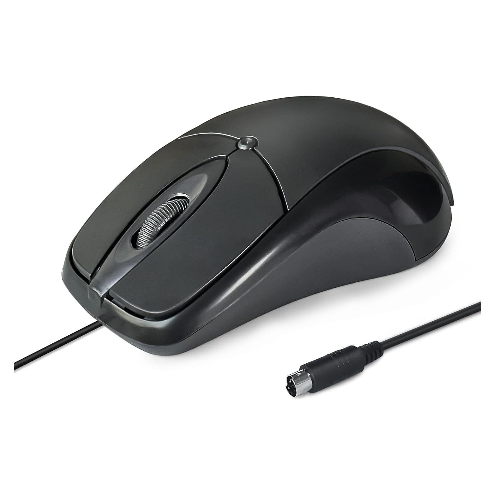 Ratón Óptico PS/2 YORUNOHOSHI 1000 DPI 3 Botones 1.52 m Negro