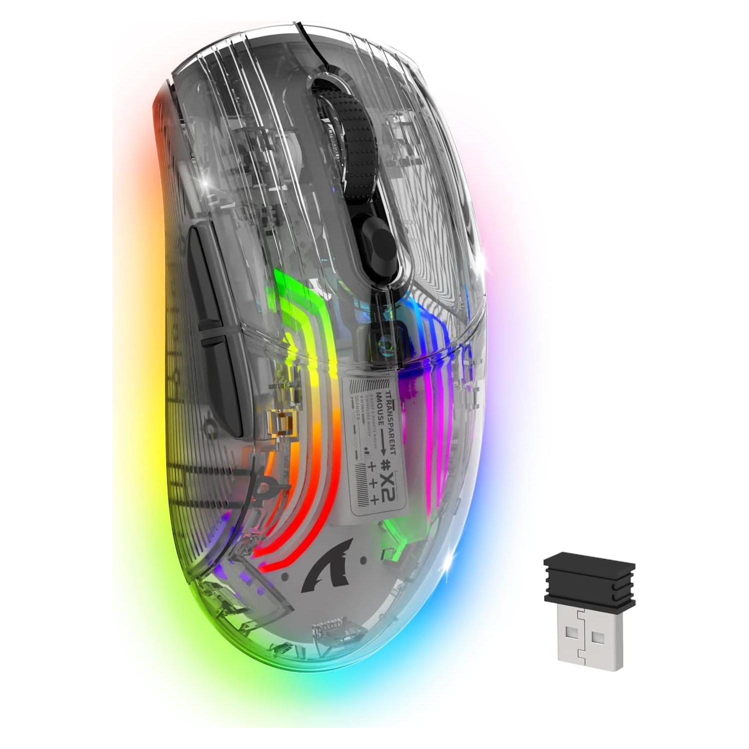 Ratón Gaming Inalámbrico ATTACK SHARK X2 RGB Recargable