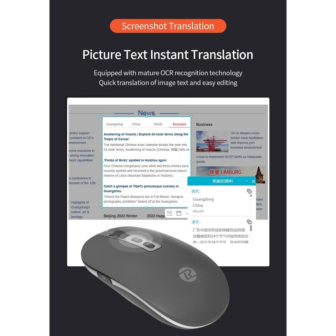 Ratón Inalámbrico Bluetooth Inteligente con Voz - McBlo