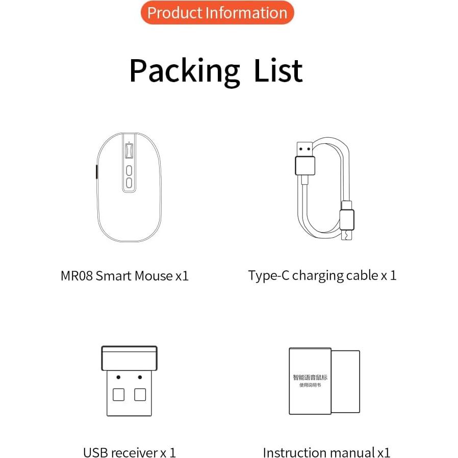 Ratón Inalámbrico Bluetooth Inteligente con Voz - McBlo