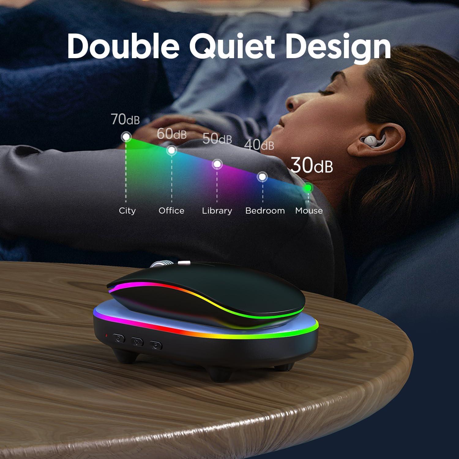 Movilizador de Mouse TTPOK Ultra Delgado con Temporizador 2024