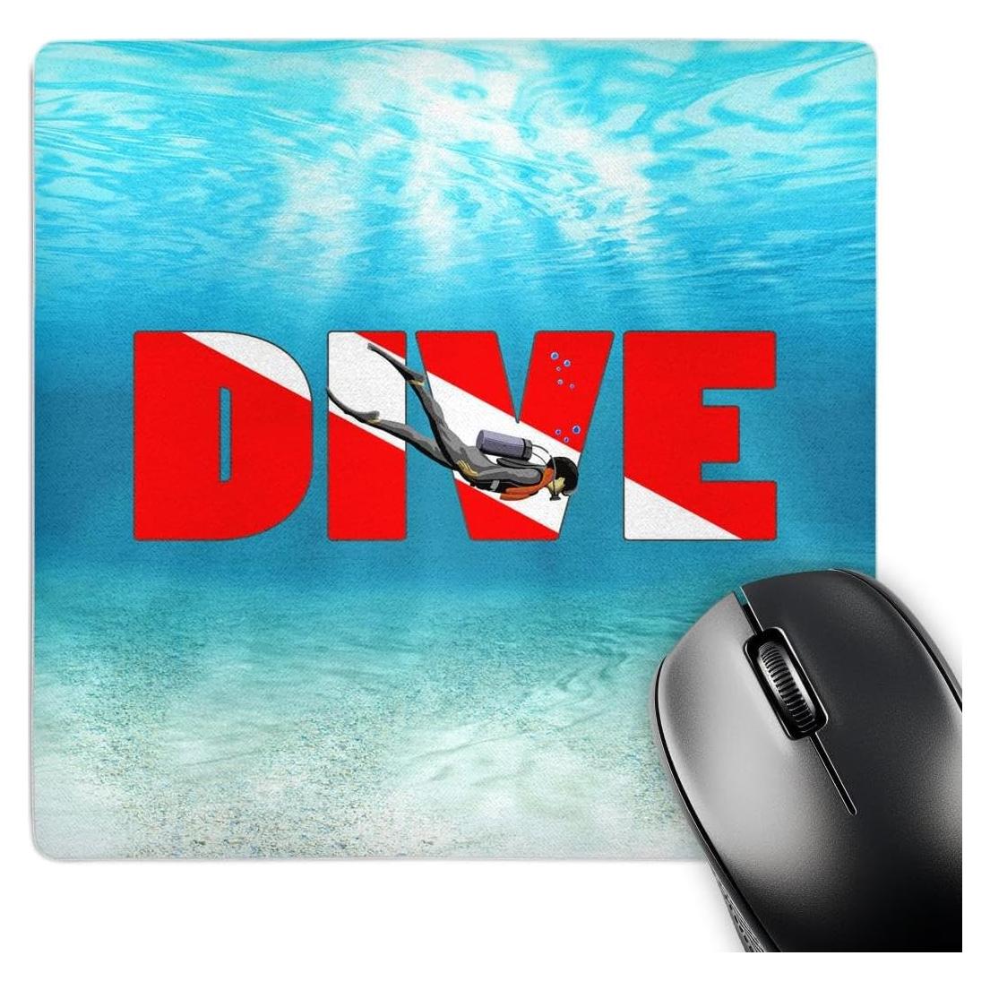 Alfombrilla de Ratón 3dRose Hombre Buceador 20.32x20.32cm