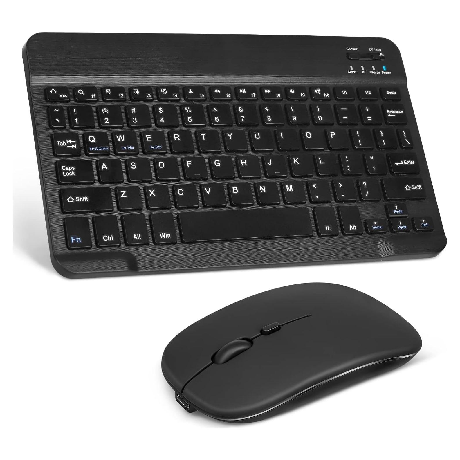 Combo Teclado y Ratón Bluetooth UrbanX Ergonómico Negro