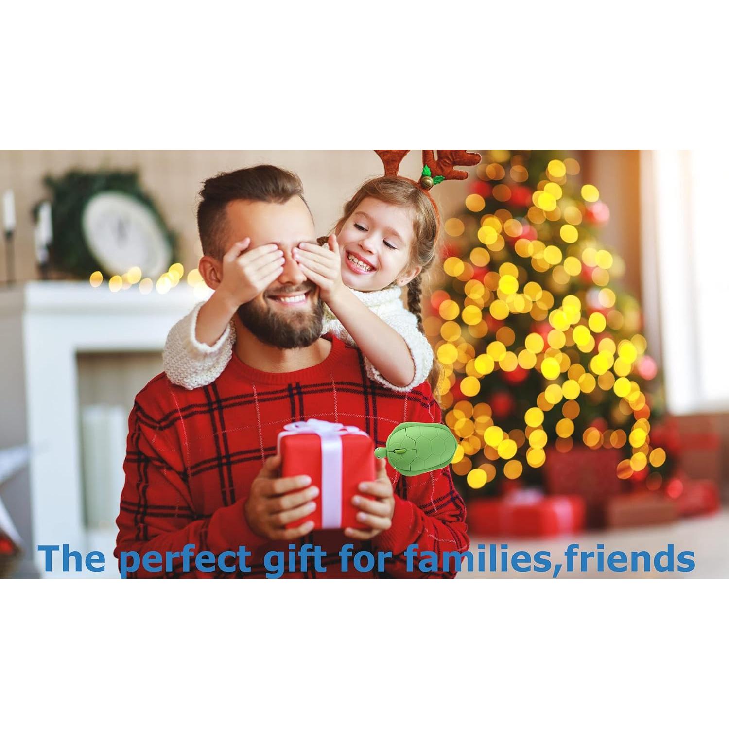 Wireless Mouse Cute Animal Green Turtle Shape Silent Click Ergonomic Portable Quiet Travel Lightweight USB Optical Cordless Mouse for PC Laptop Computer Mac MacBook Desktop Kids Girls Women Men Gift