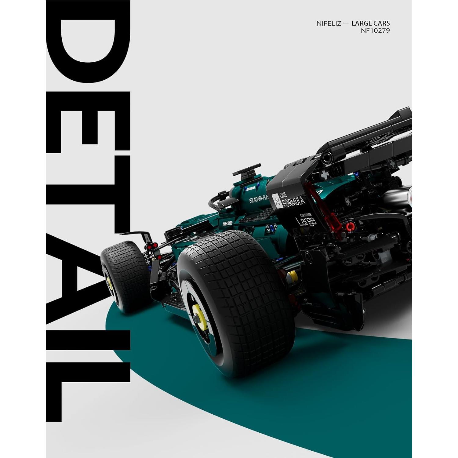 Set de Construcción Coche Fórmula 1 Nifeliz 1:8 2351 Piezas