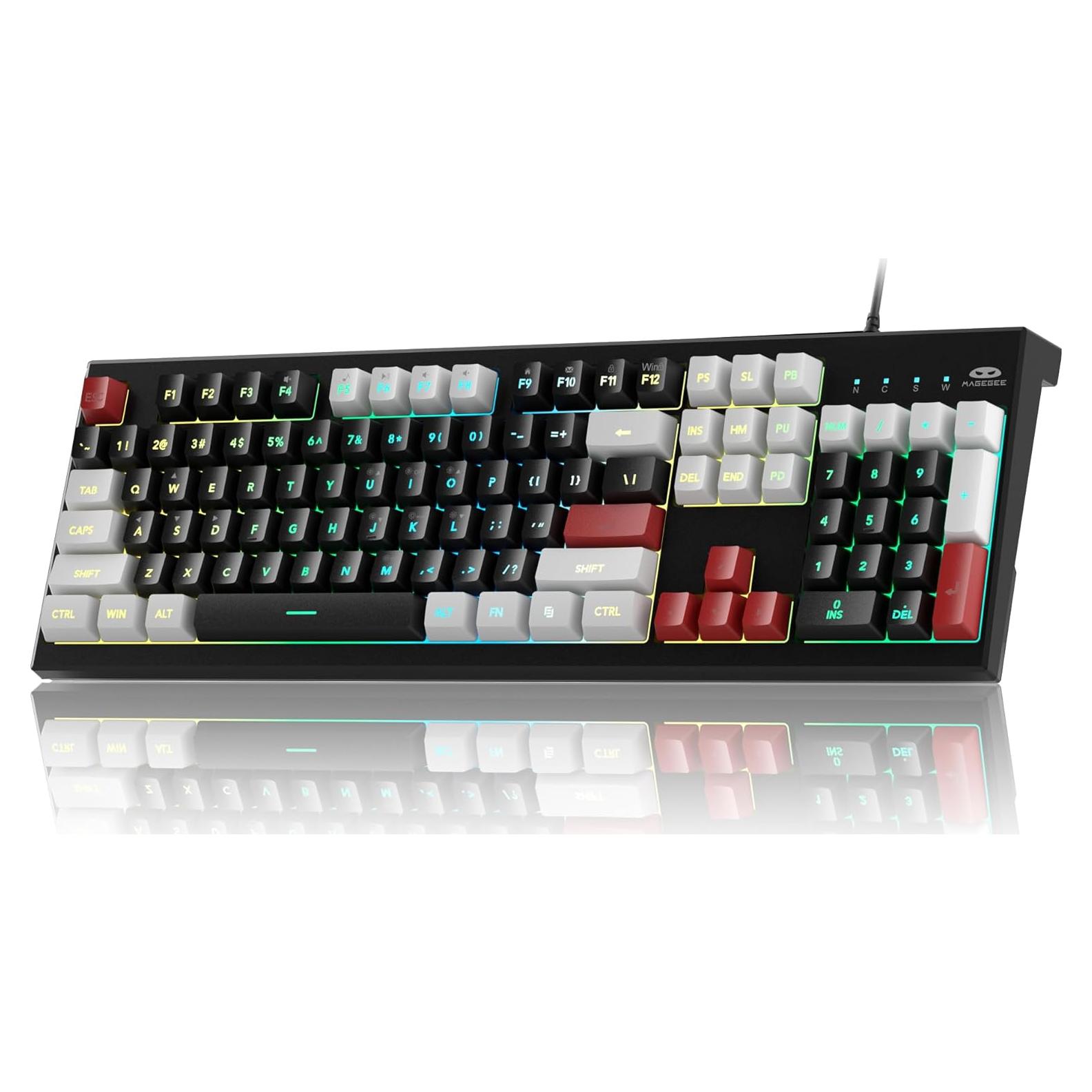 Teclado y Mouse Gaming MageGee K2 RGB Retroiluminado 104 Teclas
