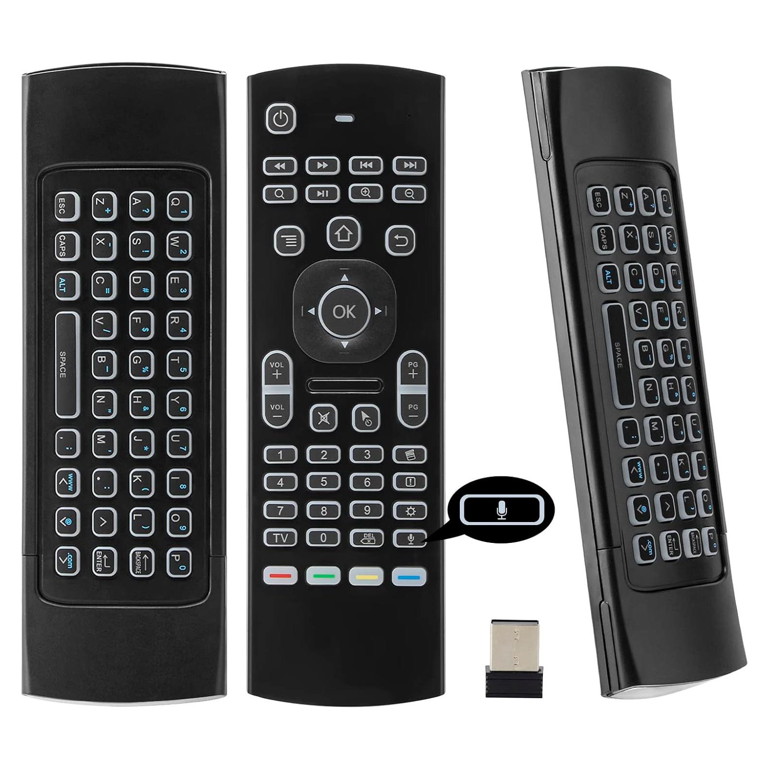 Control Remoto Inalámbrico CHUNGHOP MX3 con Teclado y Ratón Aéreo