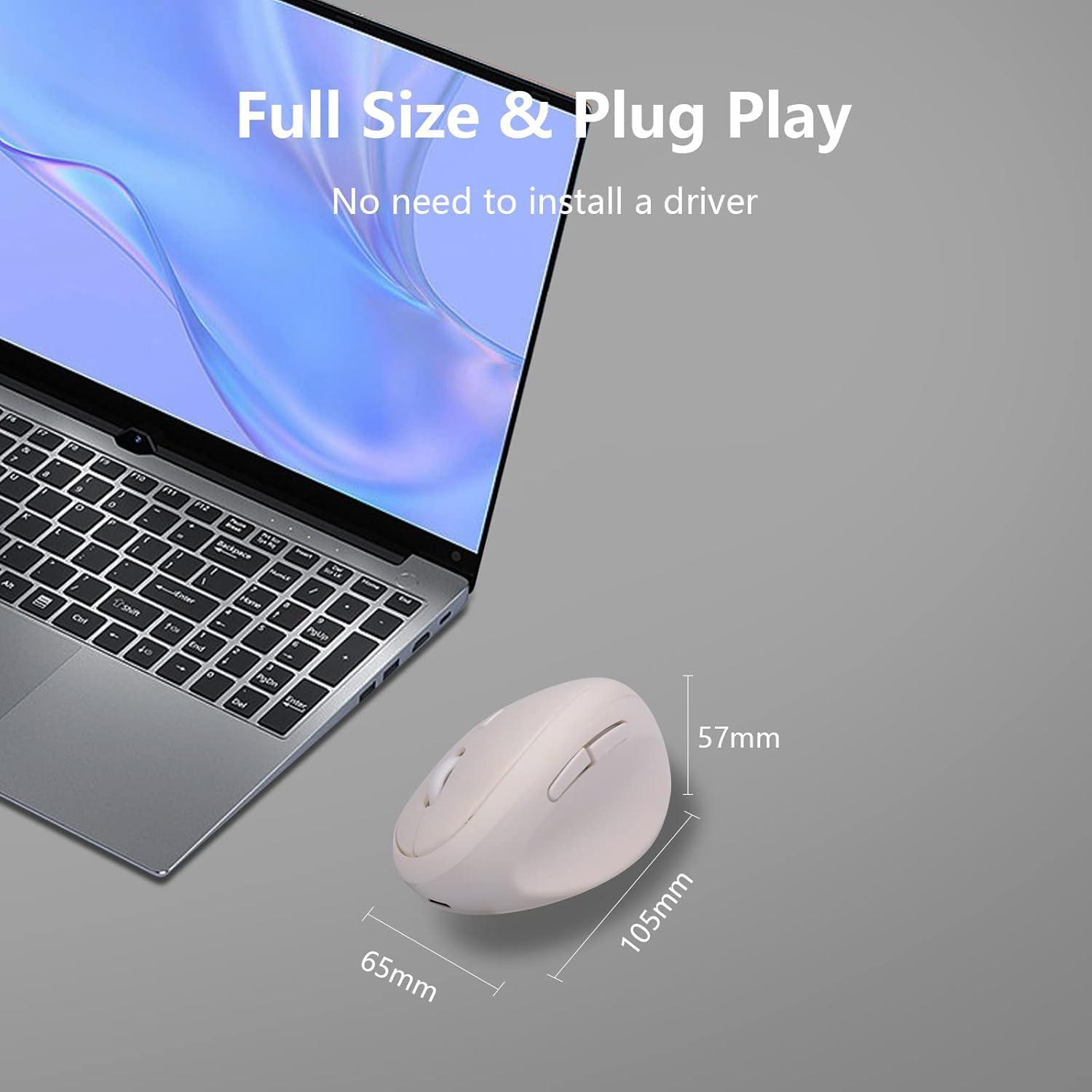 Ratón Ergonómico Inalámbrico Super Space 3 DPI Ajustables