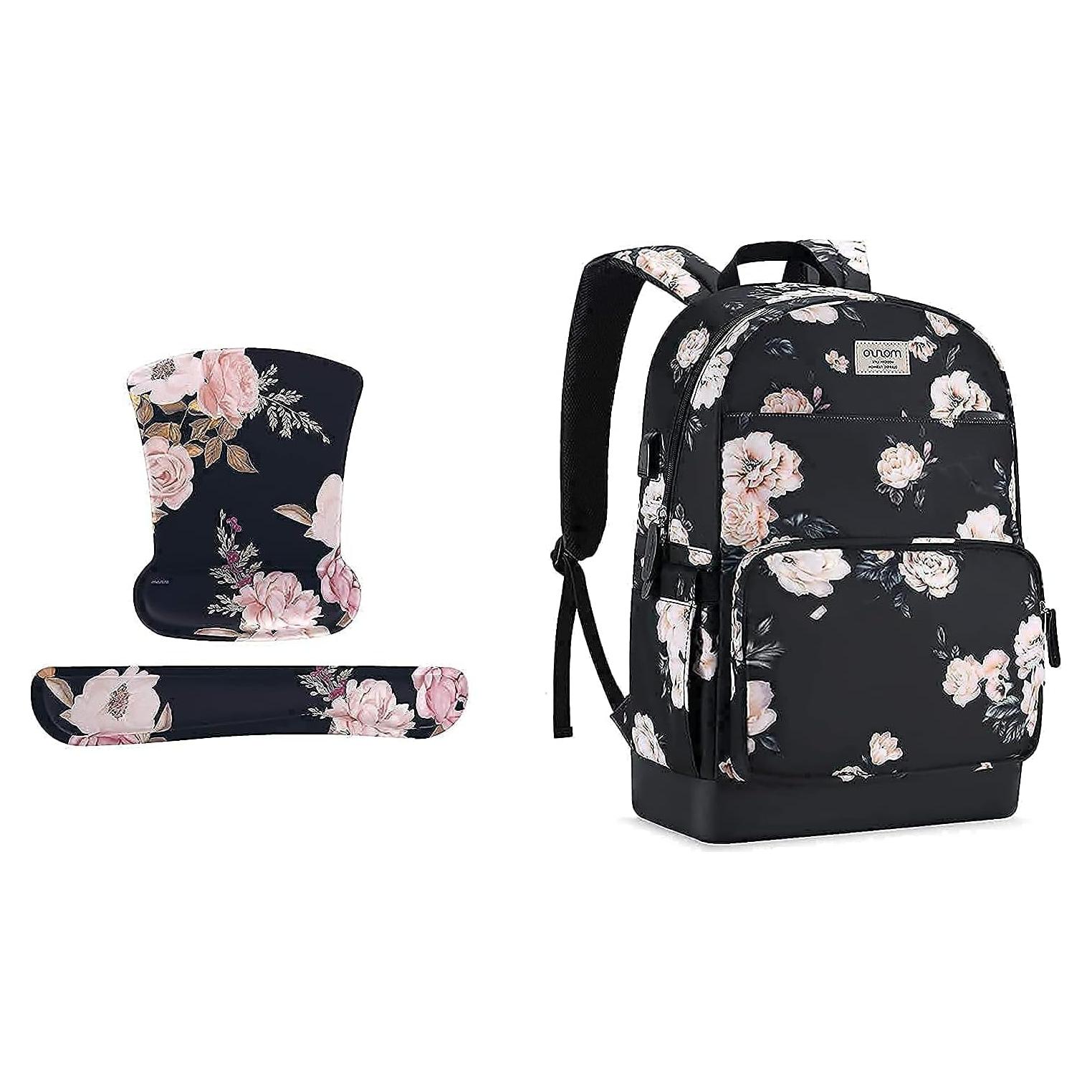 Reposamuñecas Ergonómico MOSISO + Mochila 15.6" Negra