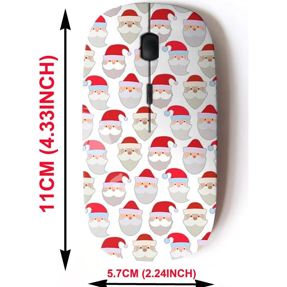 Ratón Inalámbrico 2.4G CJCBROES Diseño Santa Claus