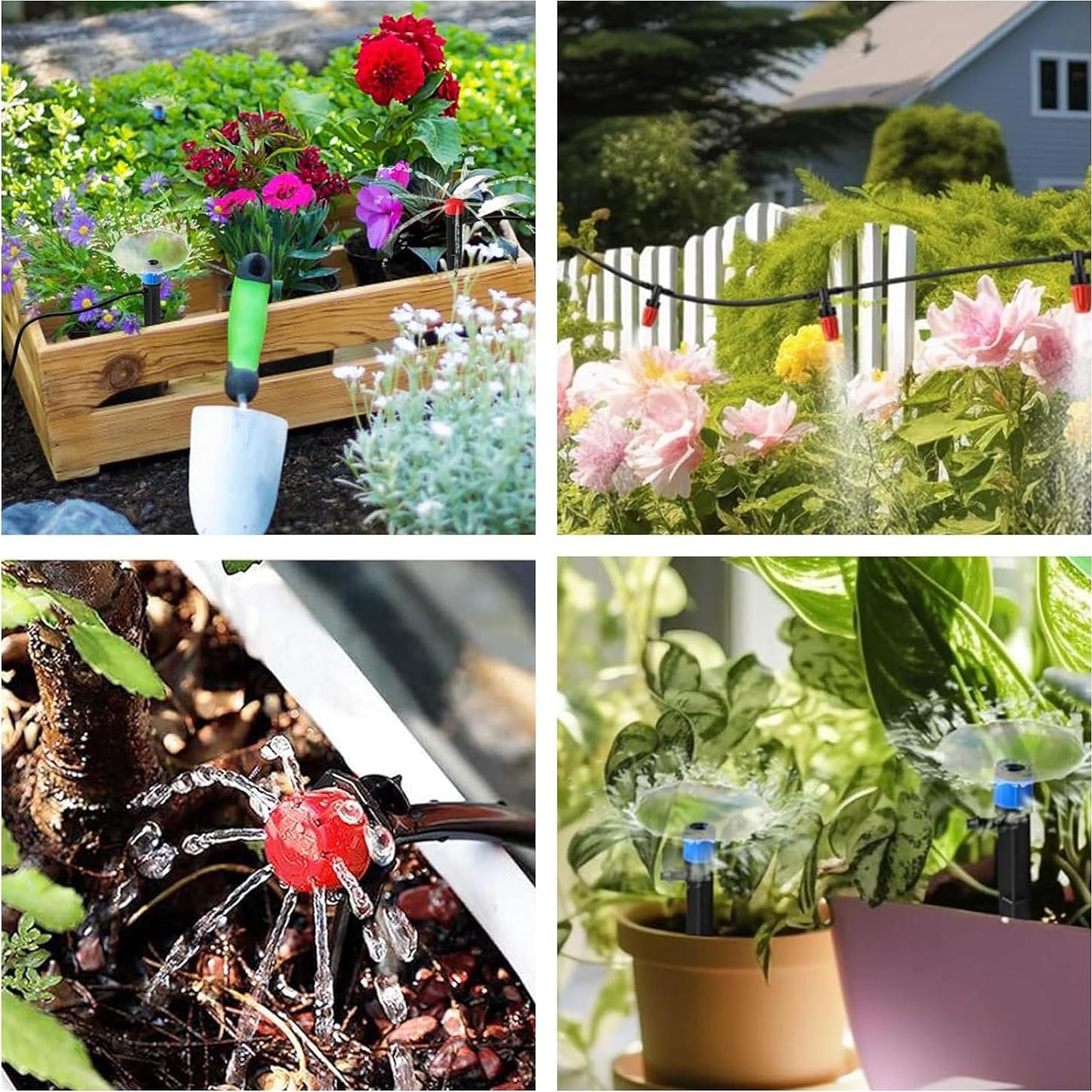 Kit de Riego por Goteo HEKIWAY 265FT para Jardín