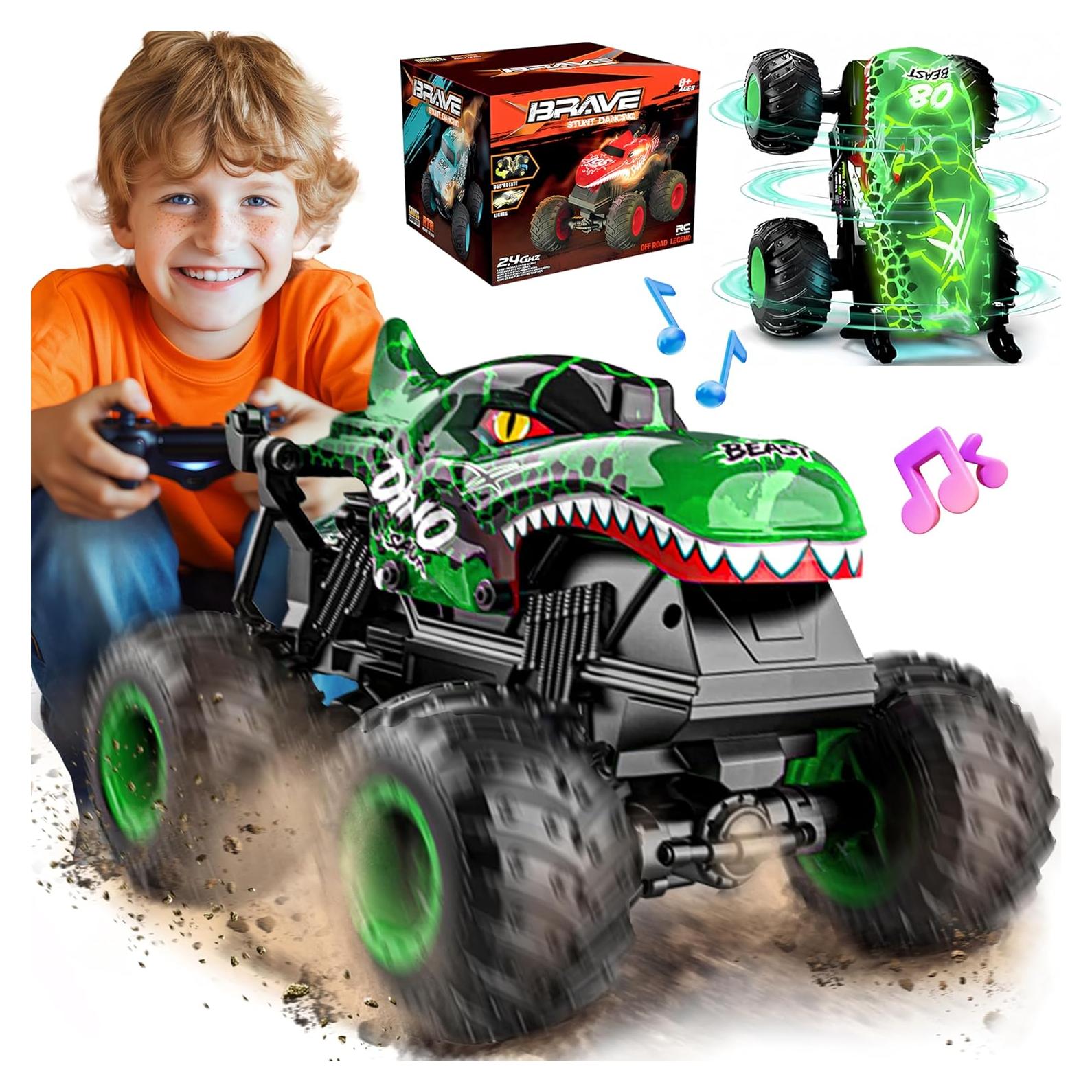 Camión Monstruo Control Remoto BEZGAR UJ99-T201 Verde 1:20