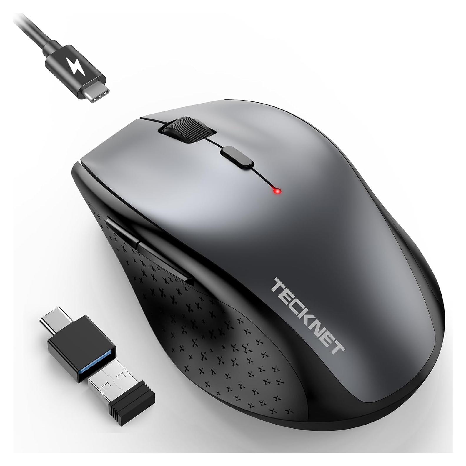 Ratón Inalámbrico TECKNET Pro con Jiggler y Carga Rápida