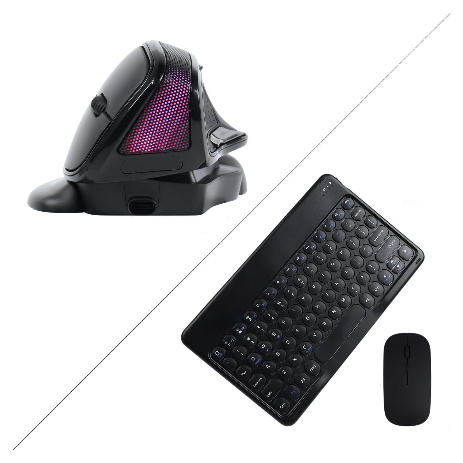 Combo Teclado y Ratón Inalámbrico Bluetooth Ergonómico 3600 DPI