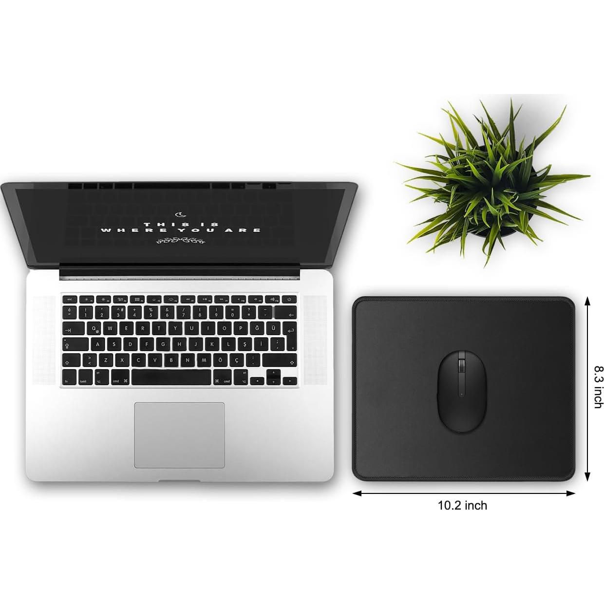 Alfombrilla de Ratón JIKIOU 25.9x21.1cm Antideslizante Negra