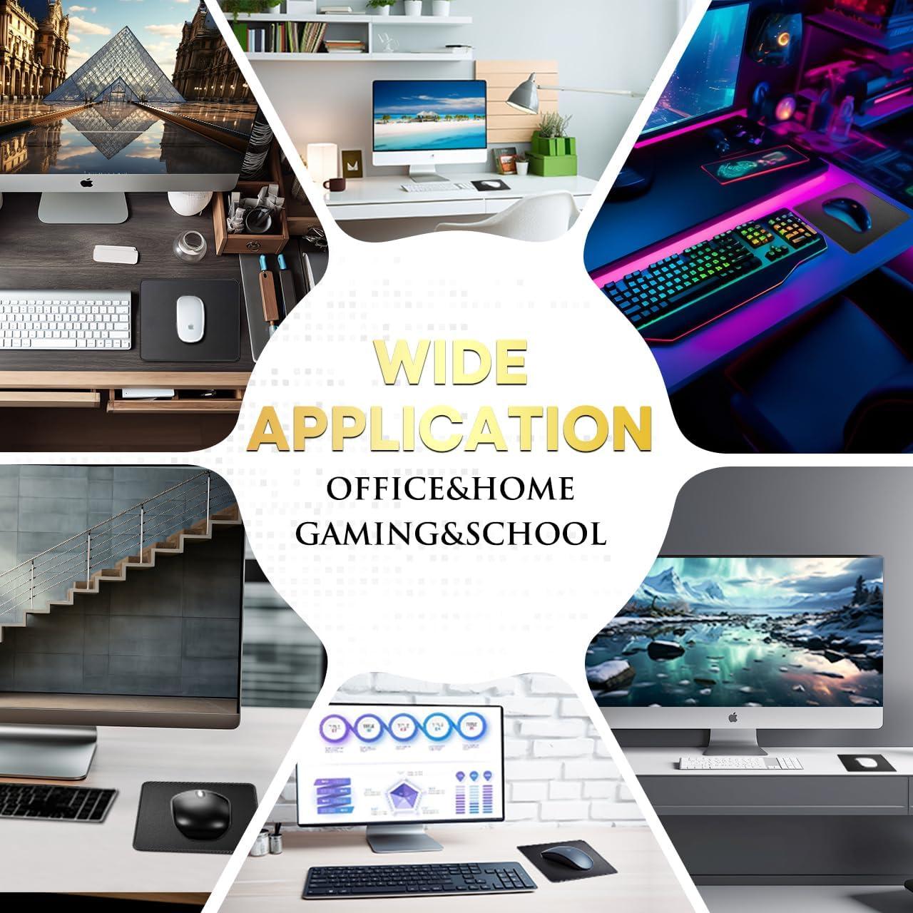 Alfombrilla de Ratón JIKIOU 25.9x21.1cm Antideslizante Negra