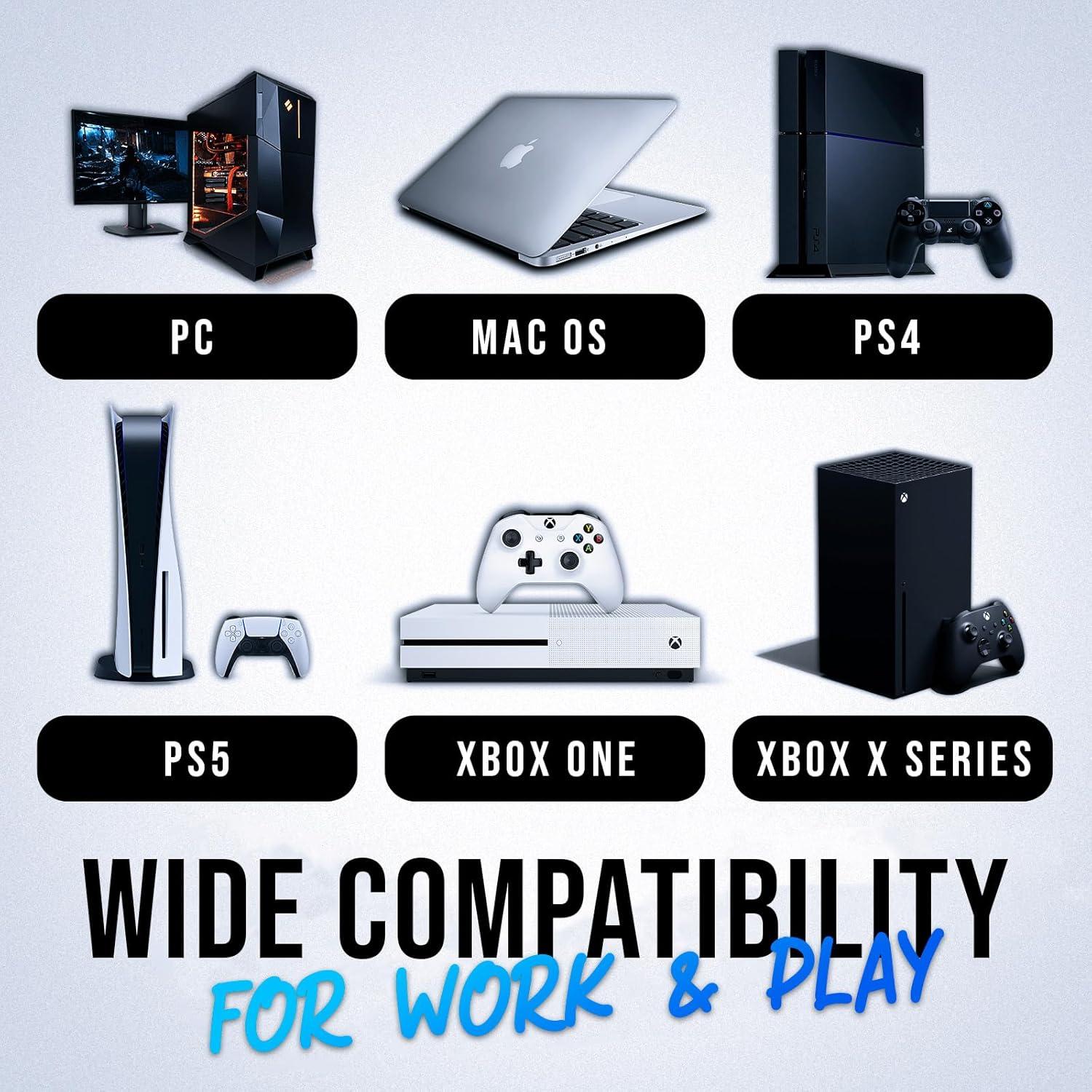 Teclado Gaming Inalámbrico KLIM Chroma RGB - Resistente al Agua