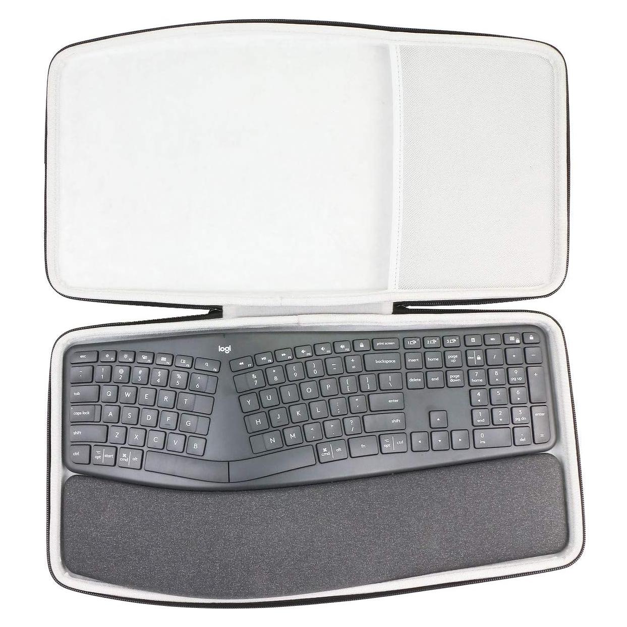 Funda de Viaje Dura co2CREA para Teclado Logitech Ergo K860
