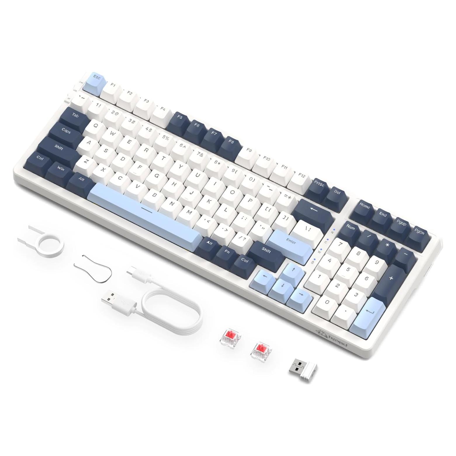 Teclado Mecánico Inalámbrico Attack Shark K8 RGB 100 Teclas