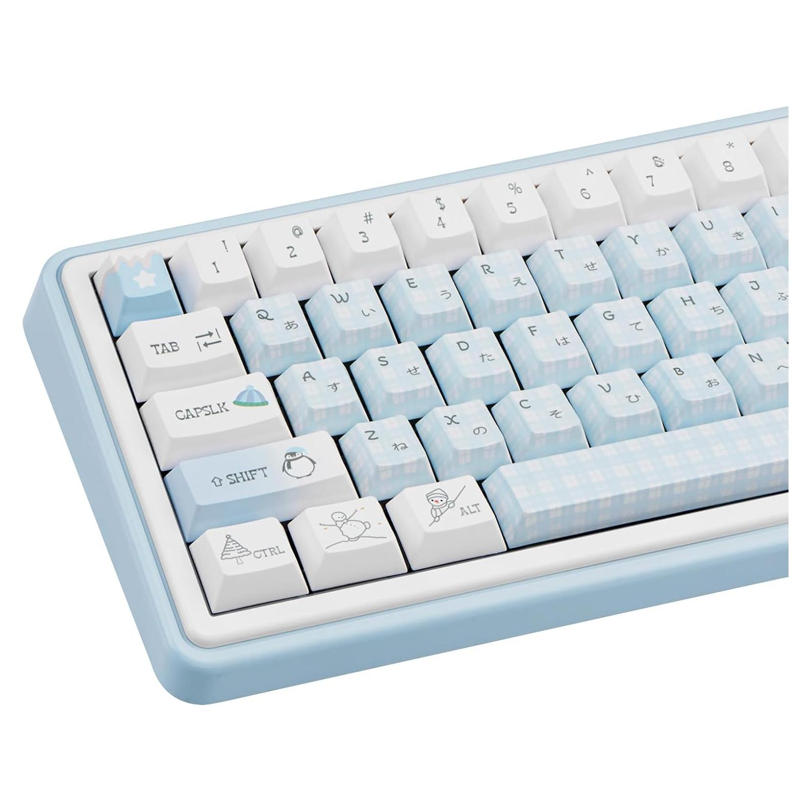 Juego de Teclas PBT COOMICKEY 145 Teclas Azul Invierno
