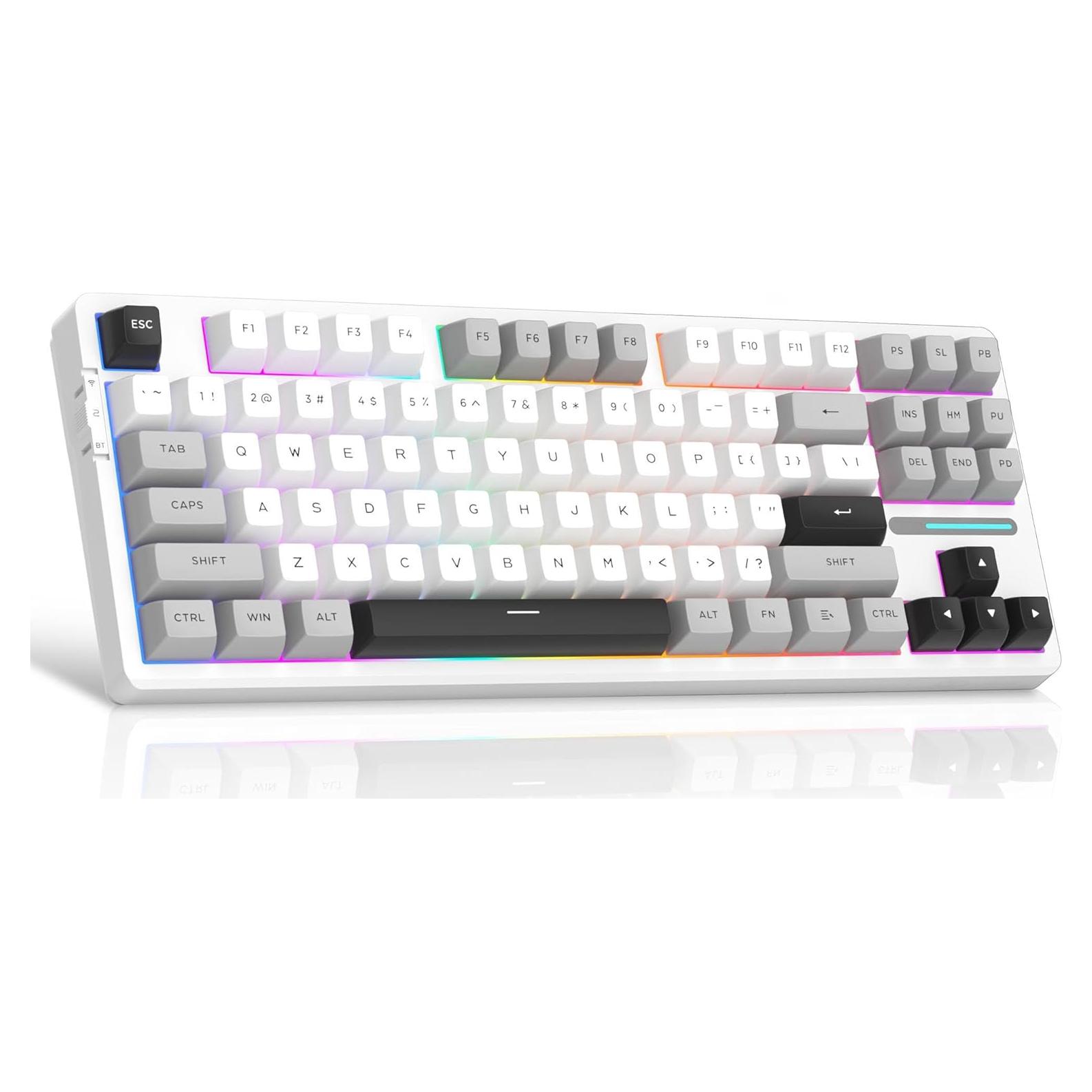 Teclado Mecánico Inalámbrico MageGee LIGHT87 RGB 8000mAh
