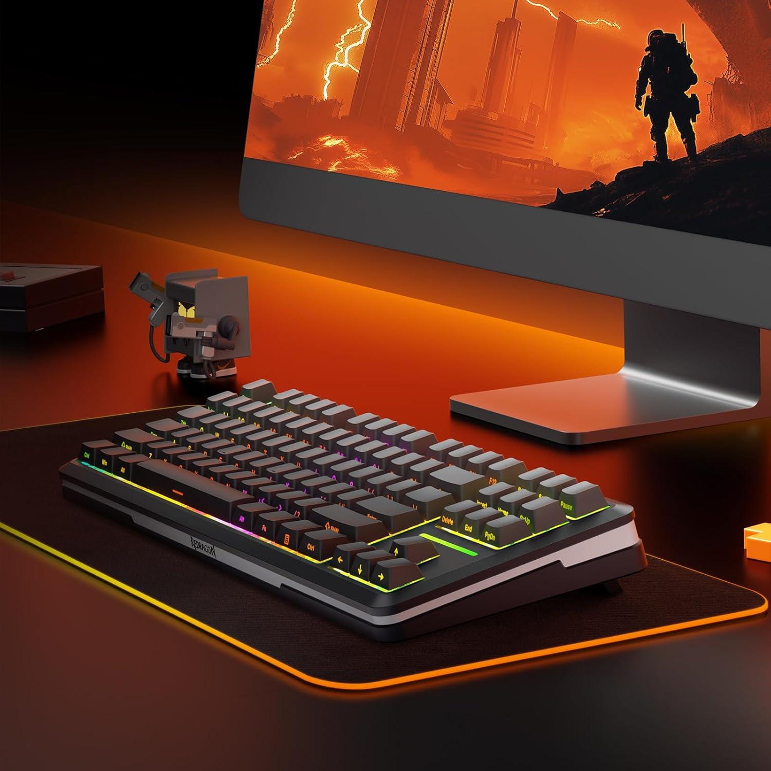 Teclado Mecánico Inalámbrico Redragon K734SP-RGB-PRO TKL RGB