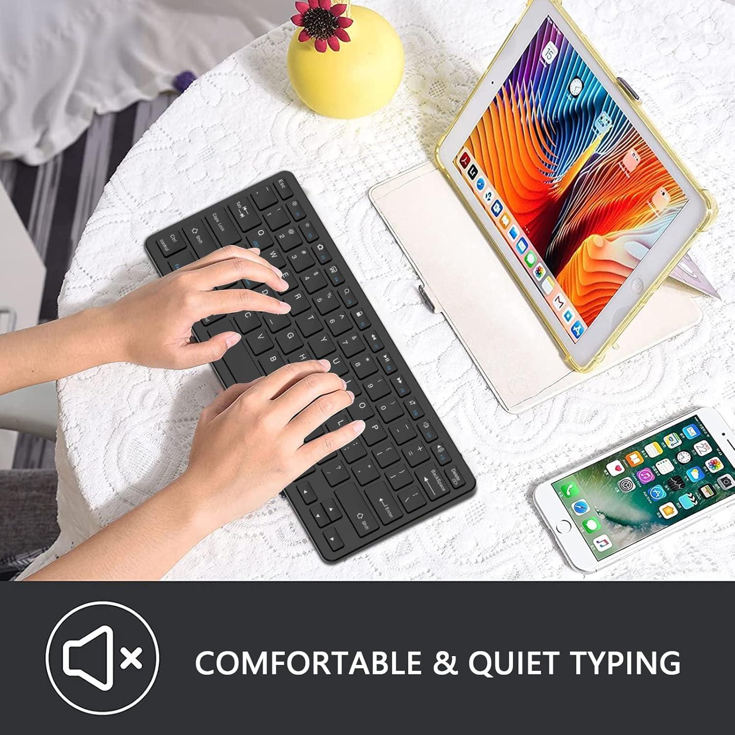 Teclado Bluetooth Inalámbrico TaIYanG para iPad y Tablets - Negro