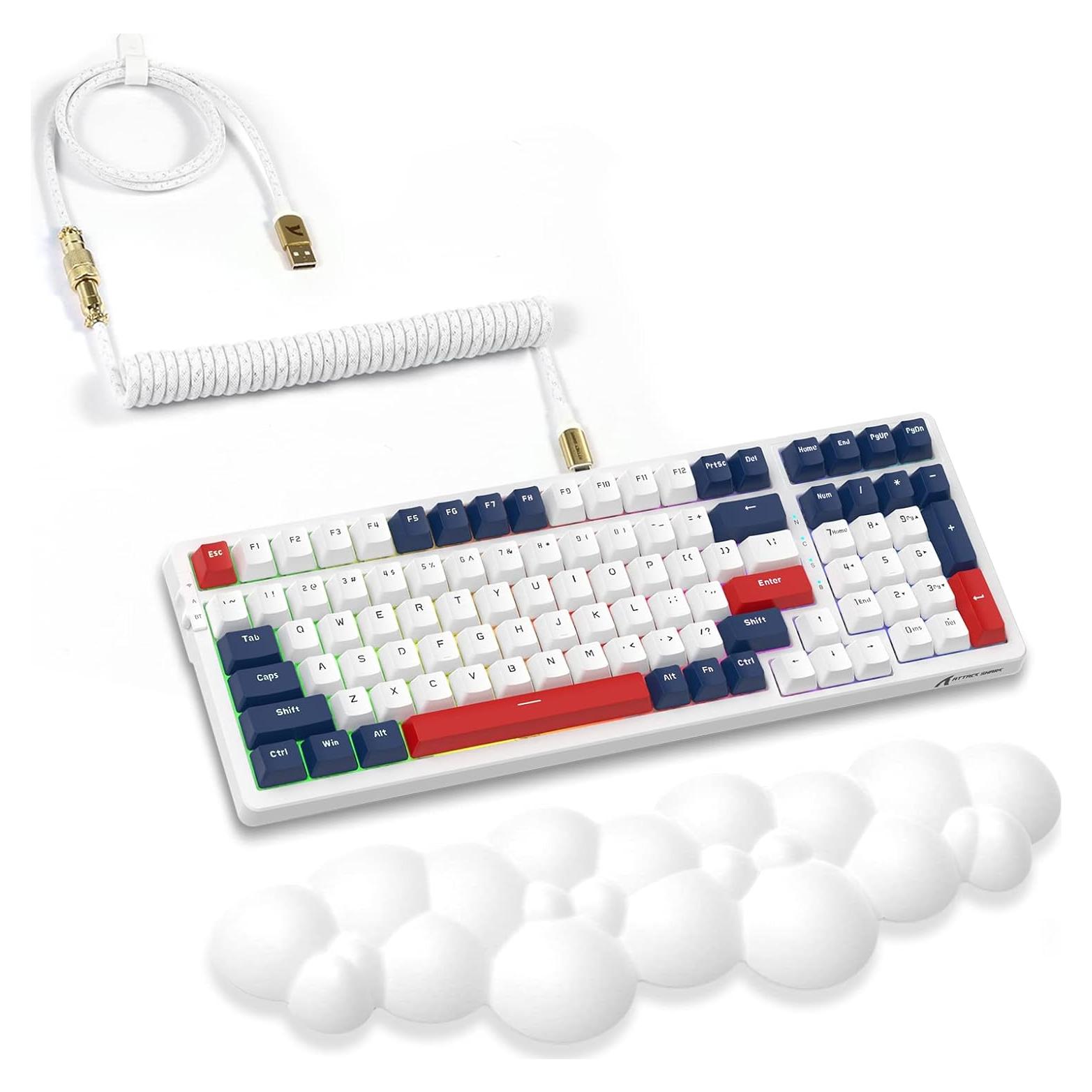 Teclado Mecánico Inalámbrico ATTACK SHARK K98 RGB 100 Teclas