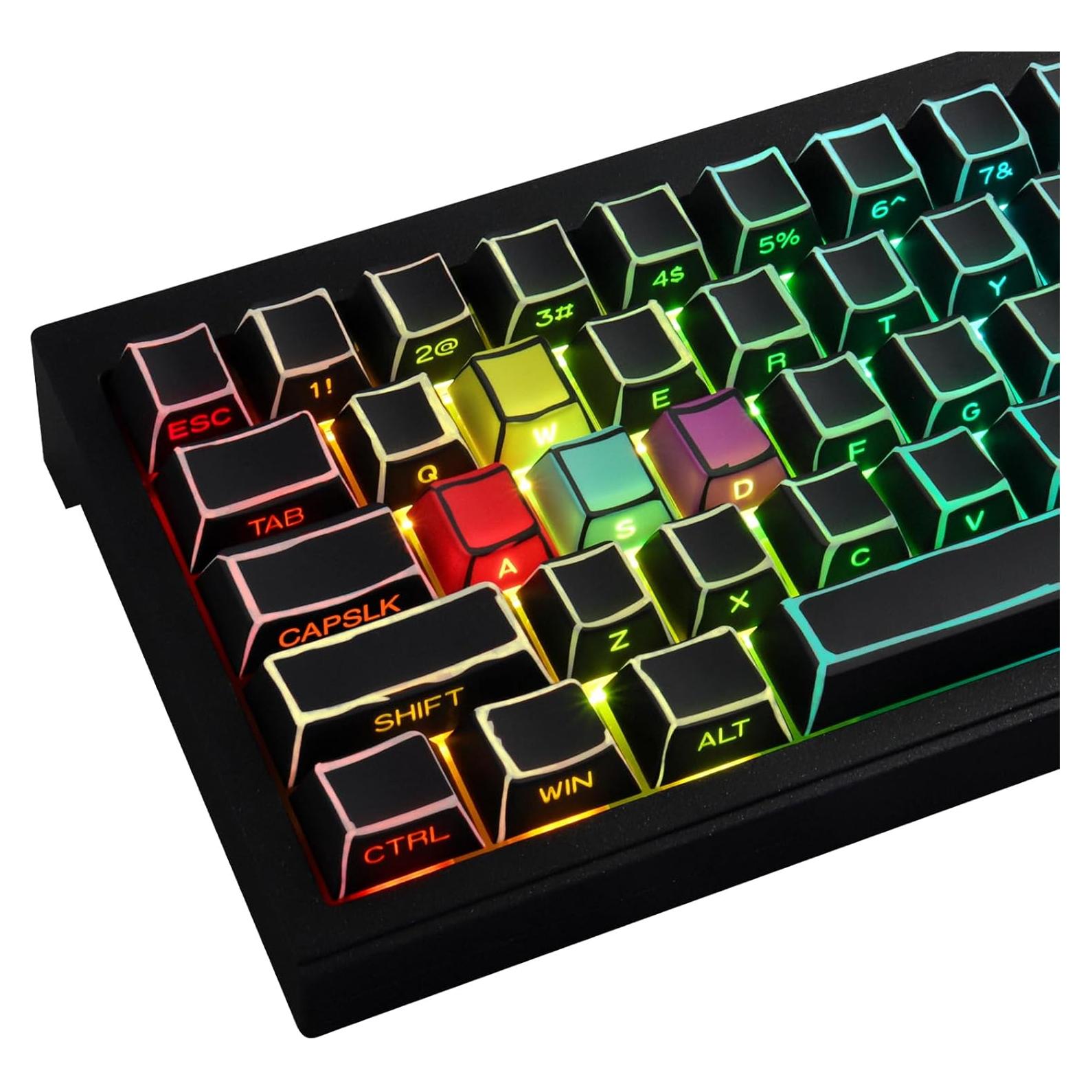 Juego de Teclas Mecánicas JOMKIZ PBT 128 Teclas Perfil Cherry