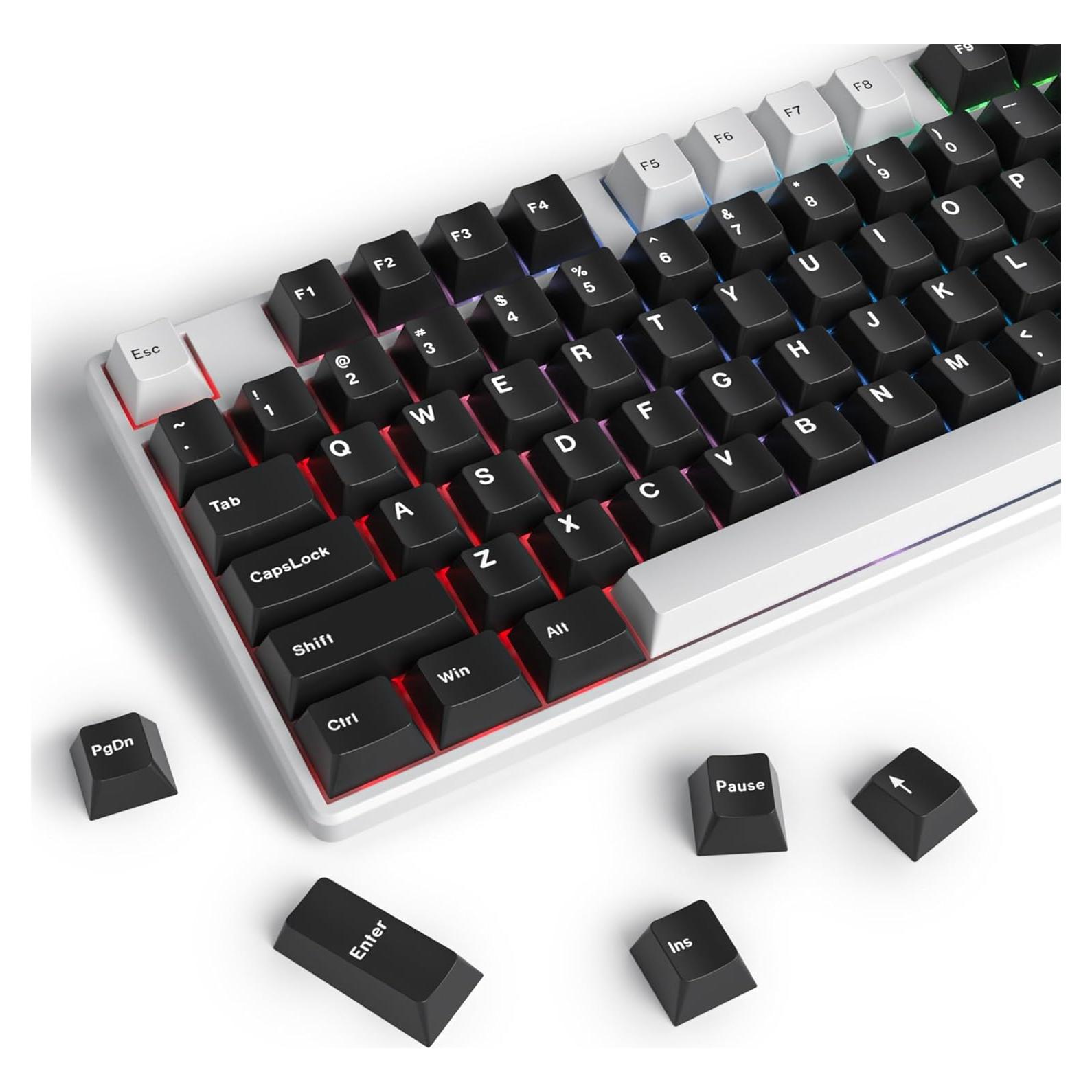 Juego de Teclas PBT Doubleshot WOB 168 Teclas Cherry para Teclado Mecánico